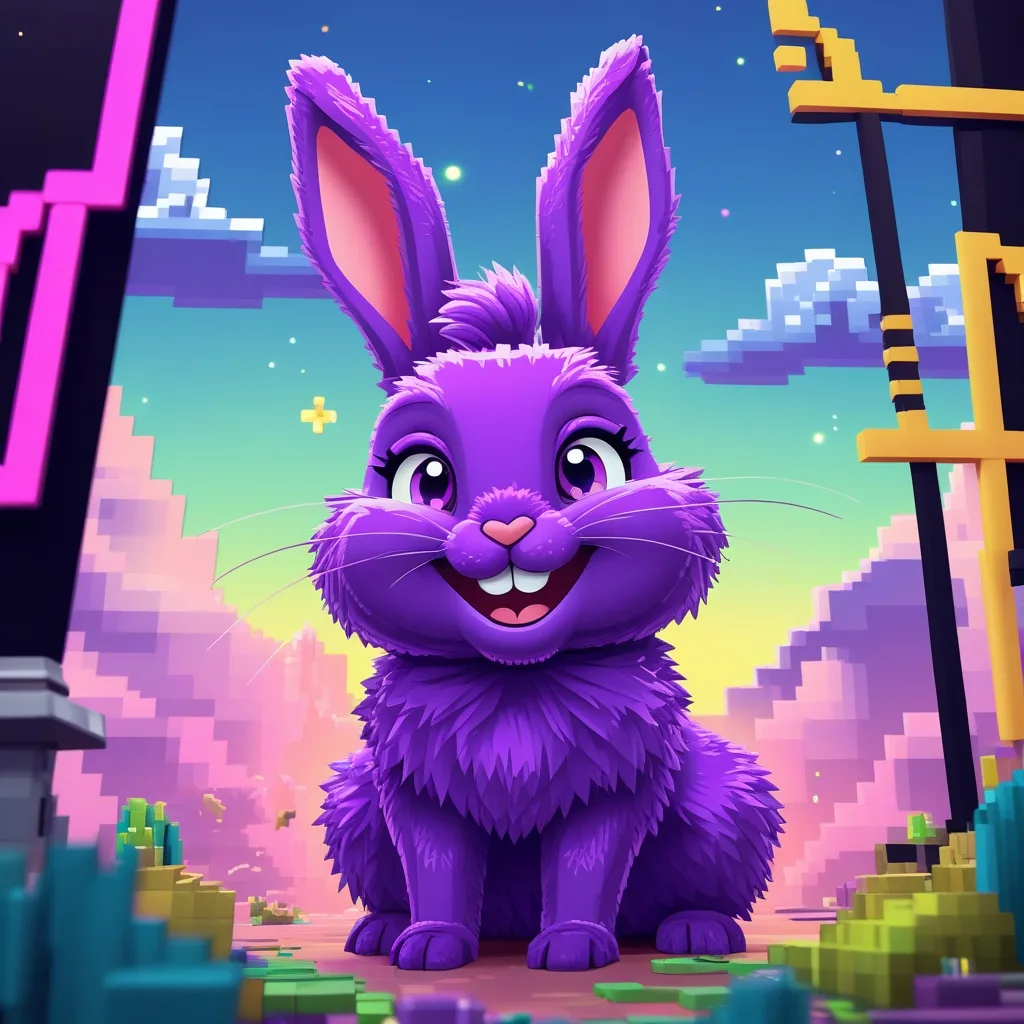 امنیت و بهداشت خرگوش: ایجاد یک محیط امن برای پت شما 1 Purple rabbit