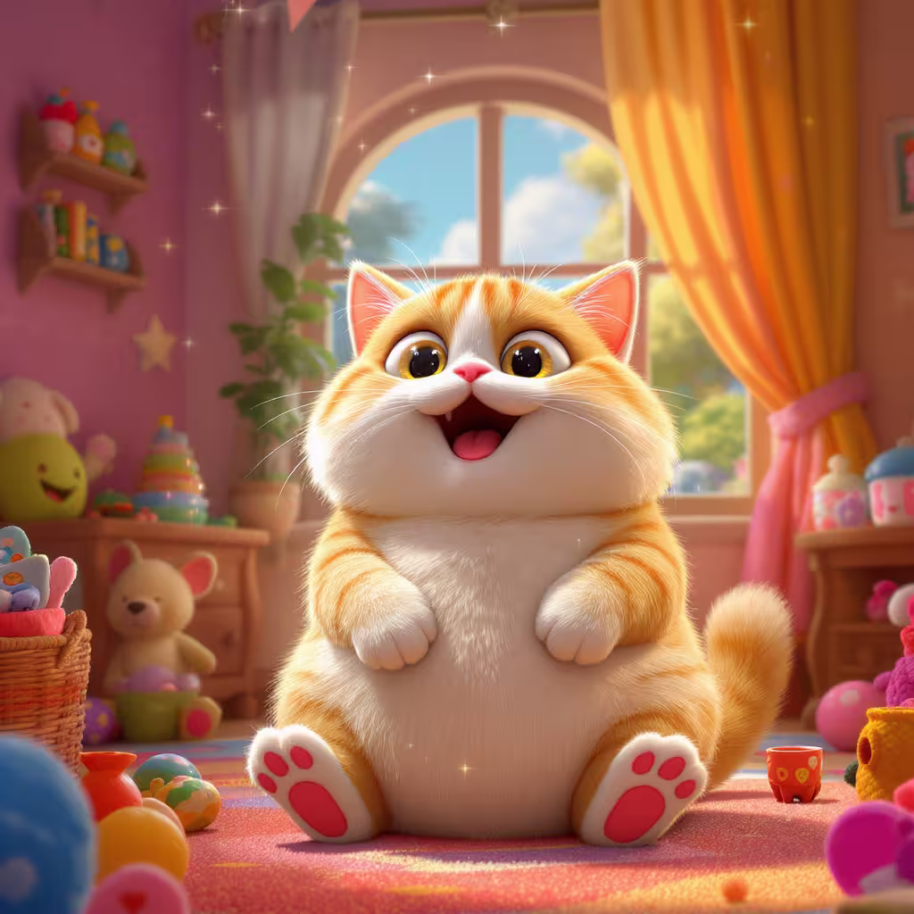 چگونه نژاد گربه را مطابق با سبک زندگی آپارتمانی خود انتخاب کنیم 1 orange and white fat cat with large bright eyes in a shining apartment house