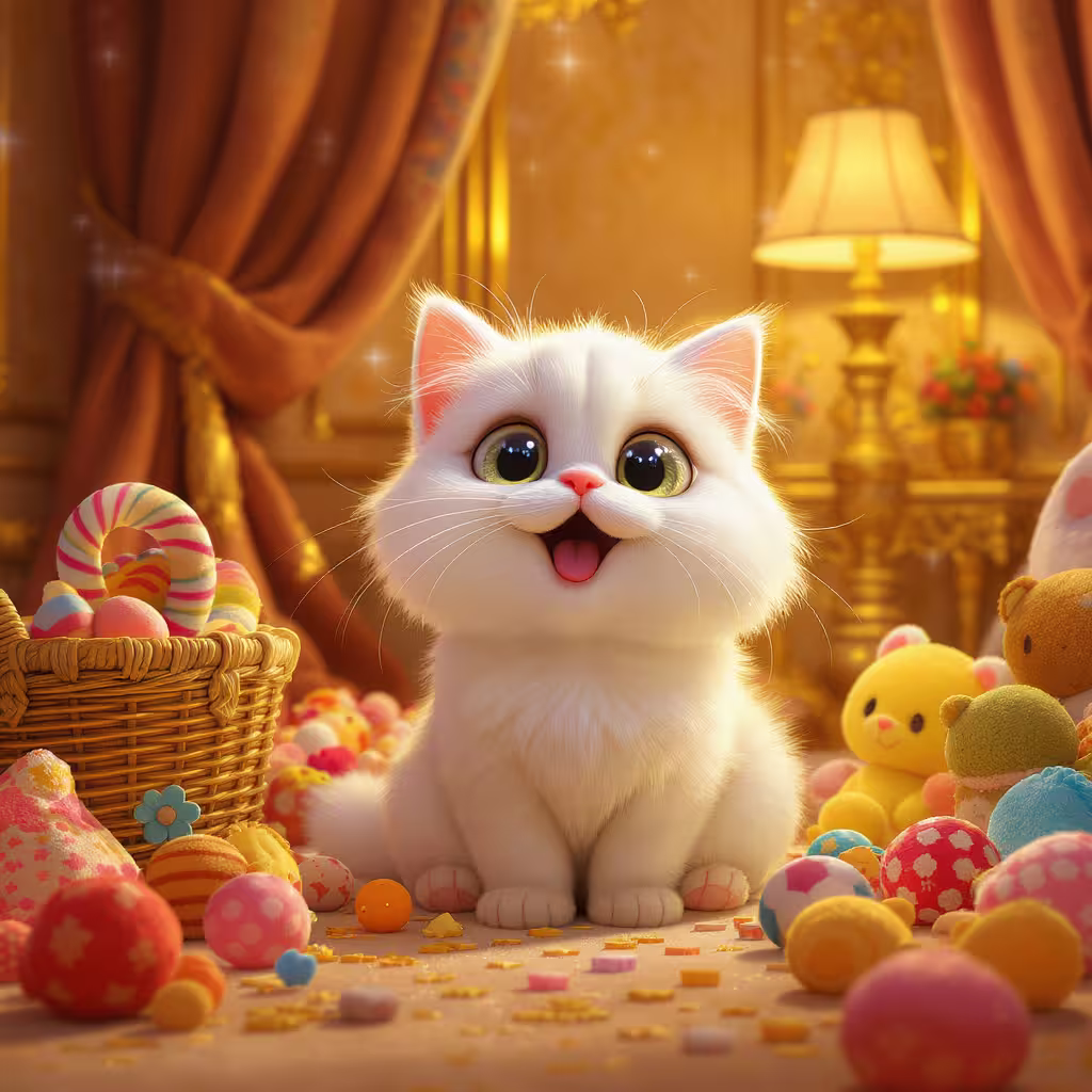 بررسی طول عمر گربه پرشین و عواملی که بر آن تاثیر می گذارند 1 white cute persian cat in shining braliant gold luxurious home