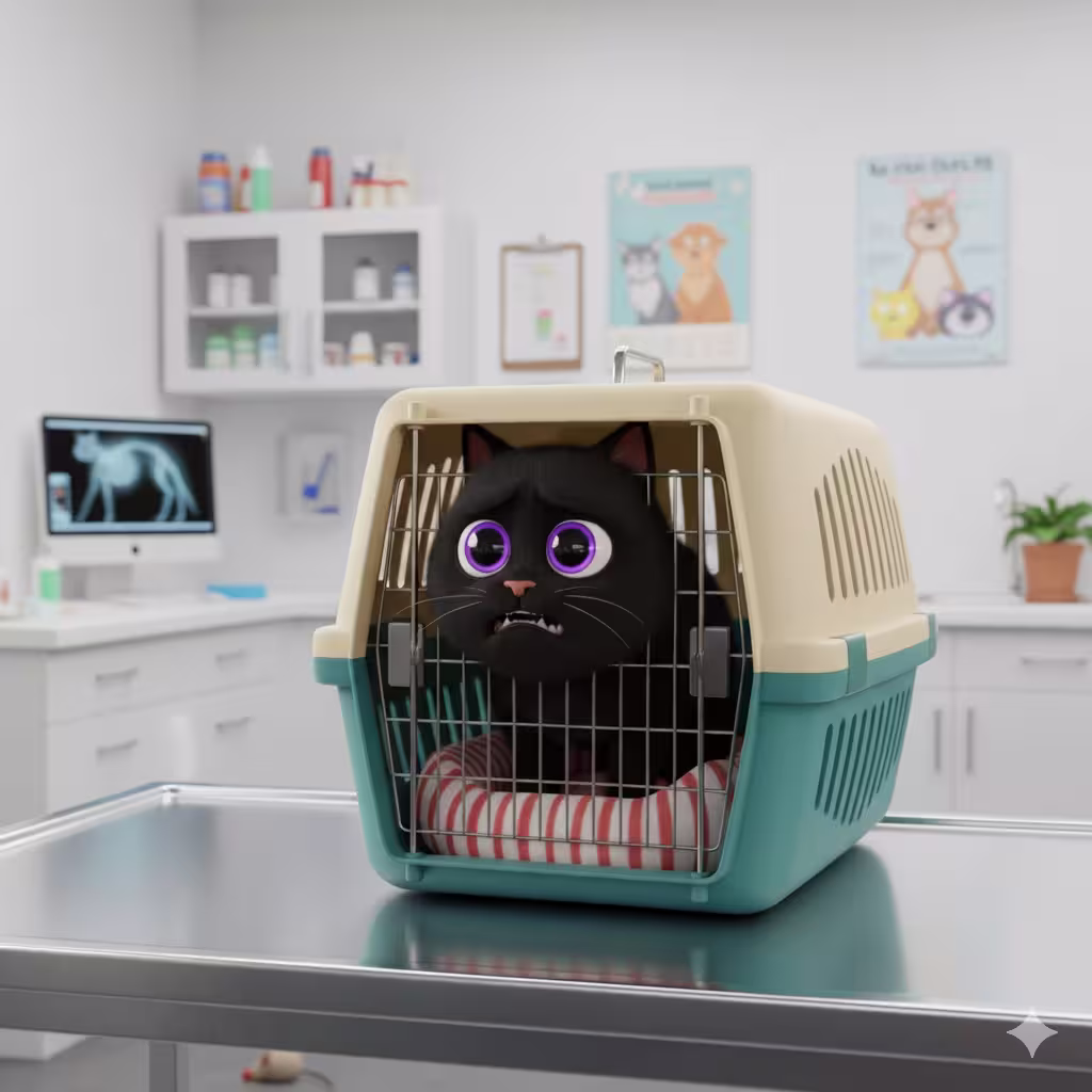 آموزش بردن گربه به دامپزشکی با باکس: روش های کاهش استرس گربه ها 2 Angry Cat in
