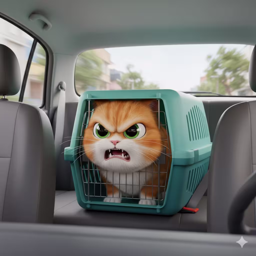 آموزش بردن گربه به دامپزشکی با باکس: روش های کاهش استرس گربه ها 1 cat vet visit stress reduction training