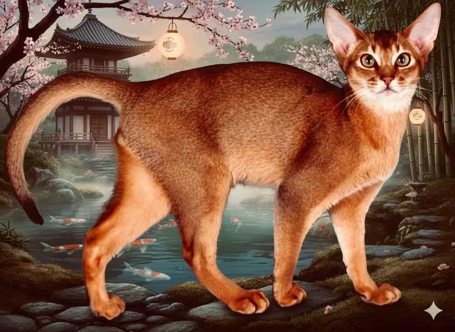 جامع ترین معرفی گربه نژاد حبشی Abyssinian: تاریخچه، رفتار و خصوصیات + بیماری های گربه حبشی 4 the Abyssinian cat in China