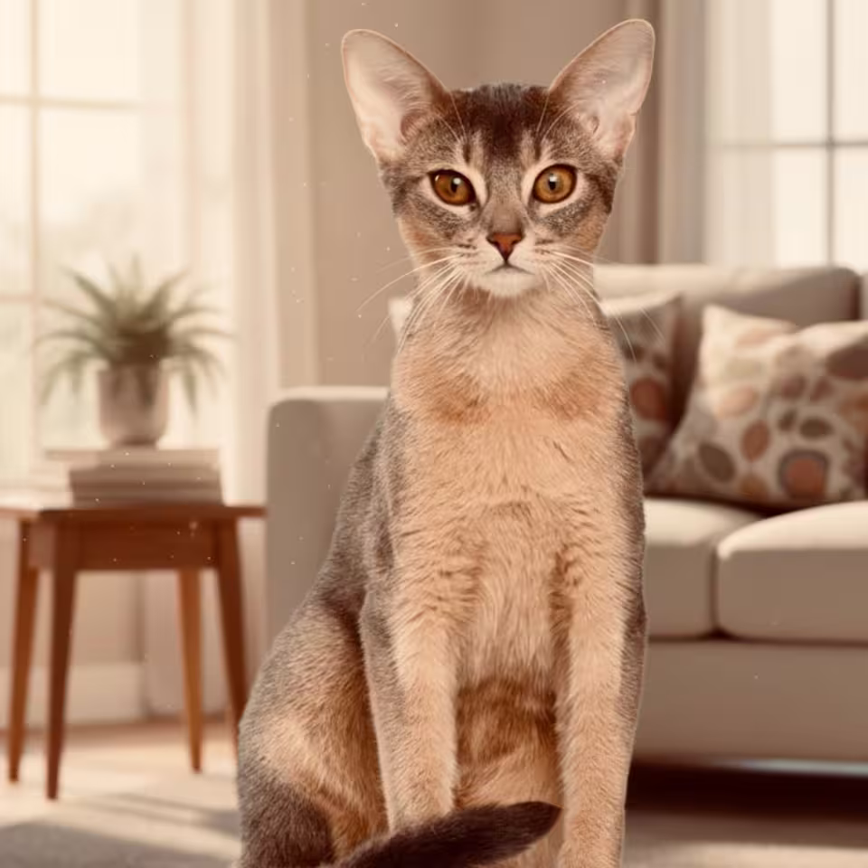جامع ترین معرفی گربه نژاد حبشی Abyssinian: تاریخچه، رفتار و خصوصیات + بیماری های گربه حبشی 5 the Abyssinian cat in home